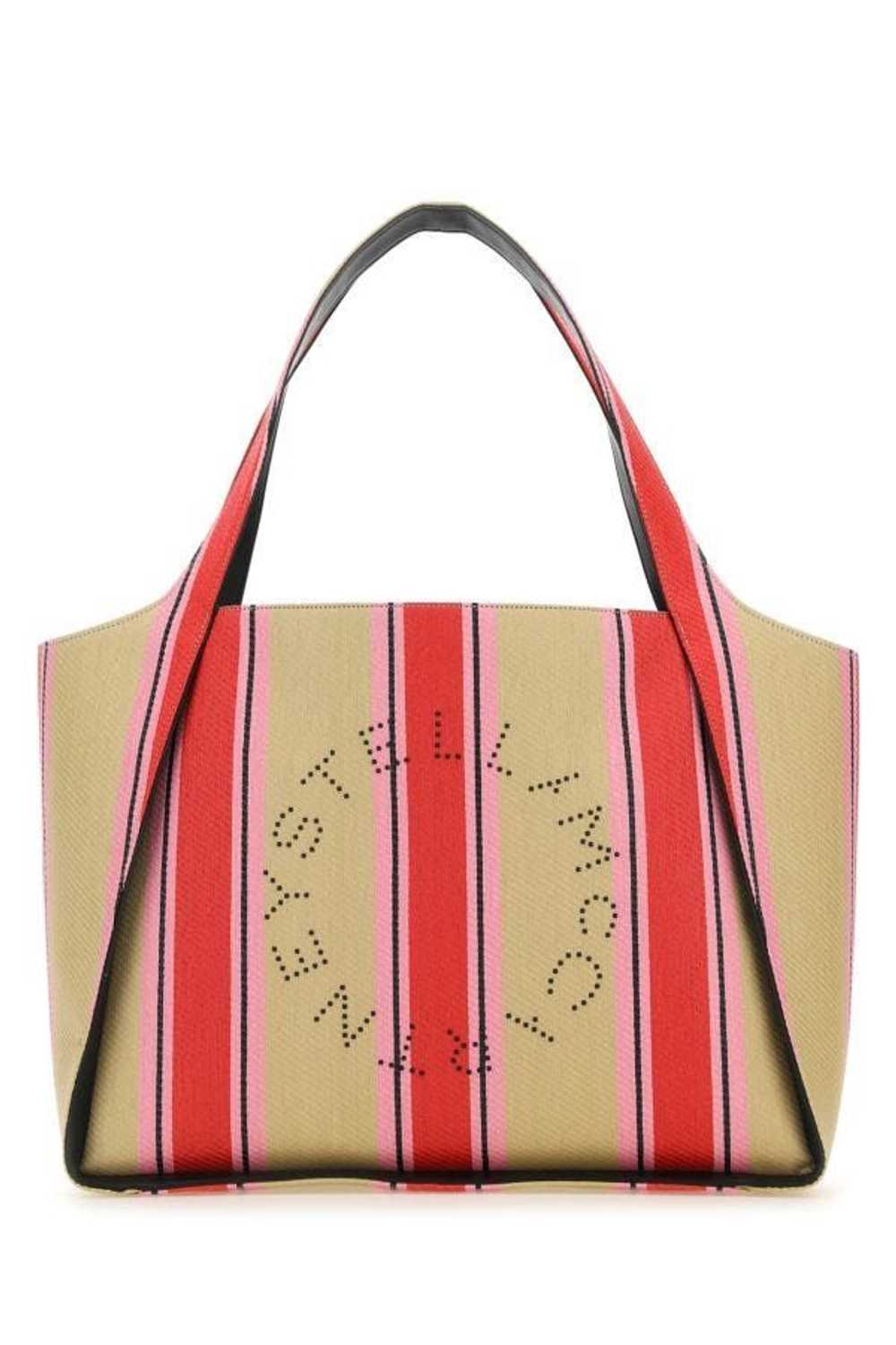 Embroidered Raffia Stella Logo Shopping Bag - image 3