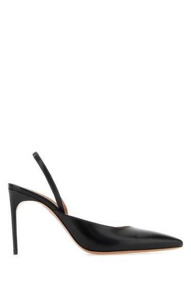 Black Leather Pumps - image 1