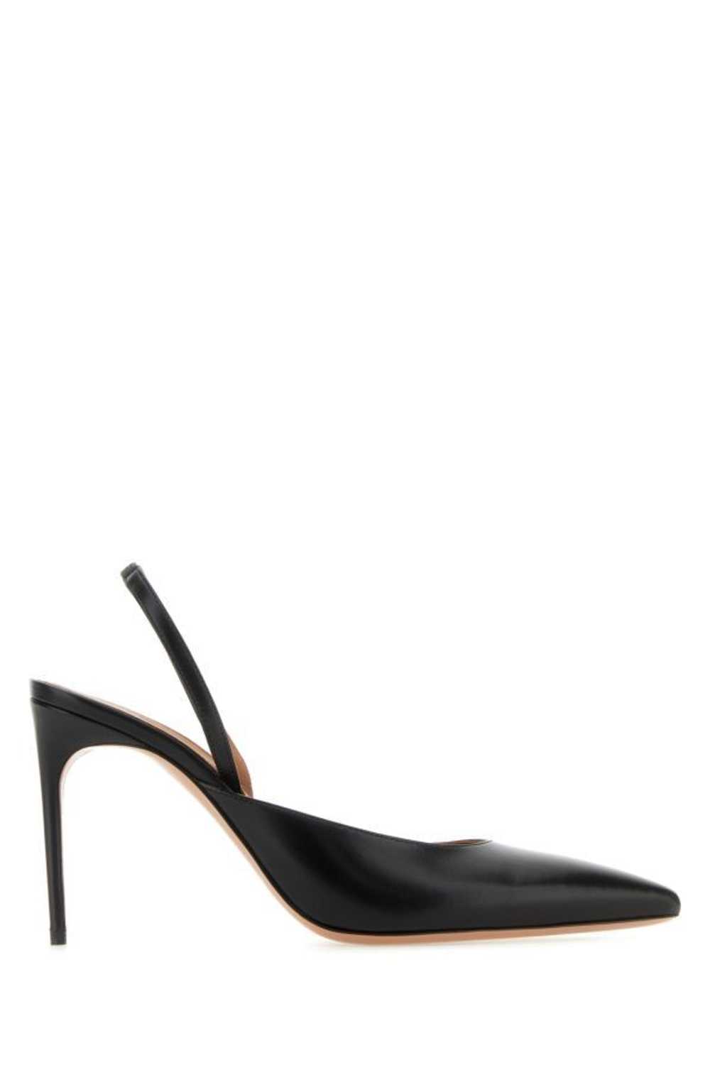 Black Leather Pumps - image 3