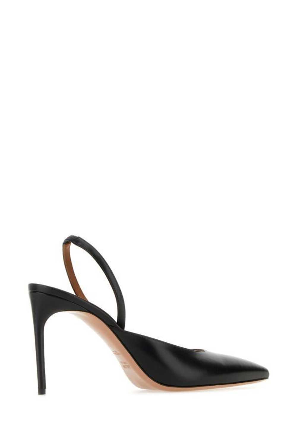 Black Leather Pumps - image 5