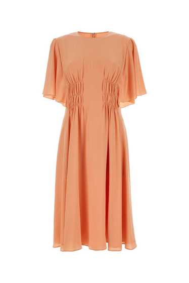 Peach Crepe Dress