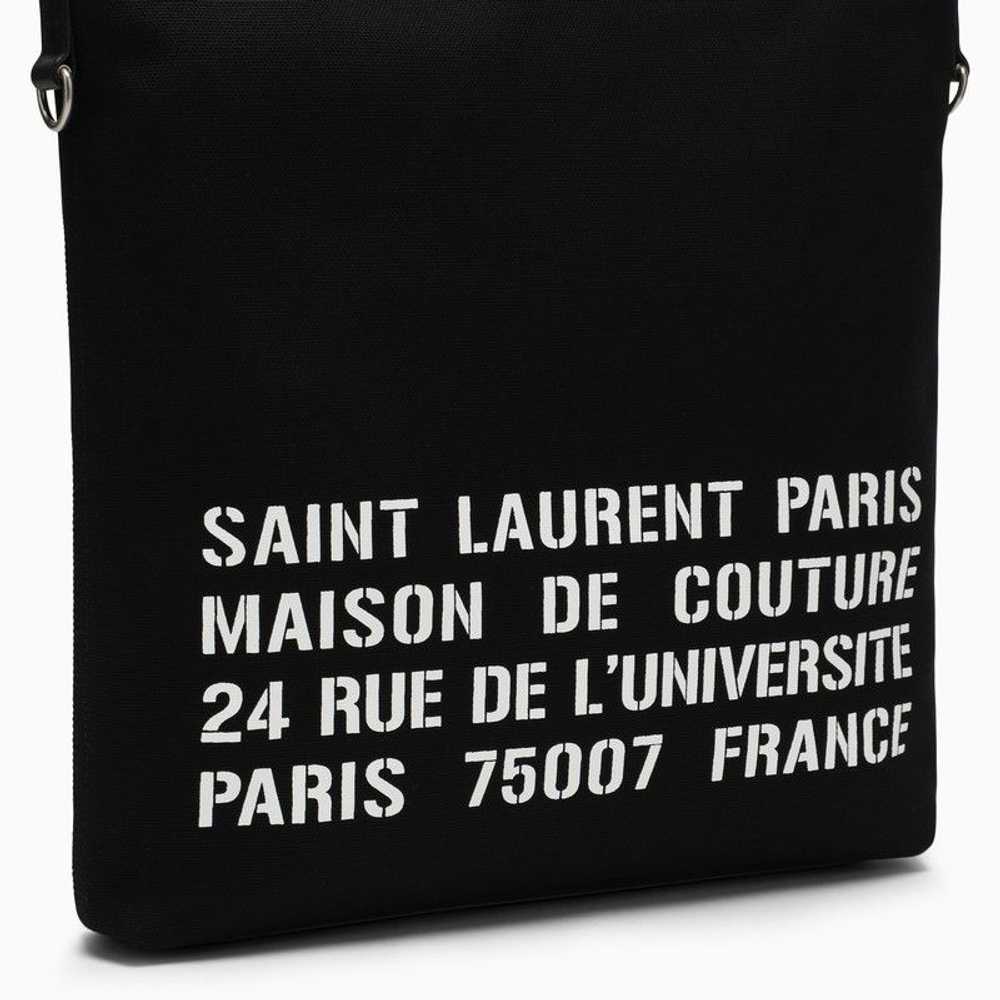 Saint Laurent North/South Tote Bag In Black Canvas - image 6