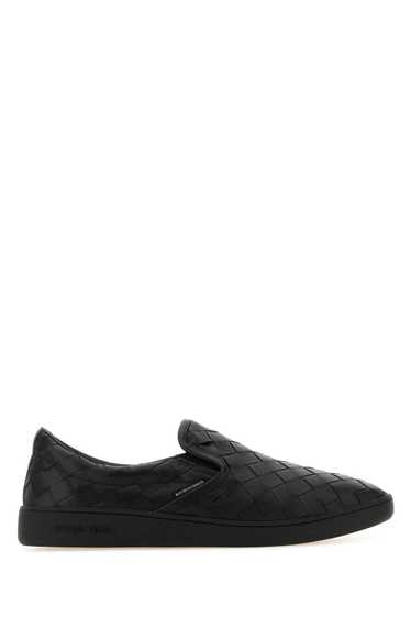 Black Leather Sawyer Slip Ons