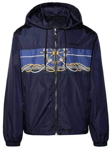 'Versace Nautical' Blue Nylon Windbreaker - image 1