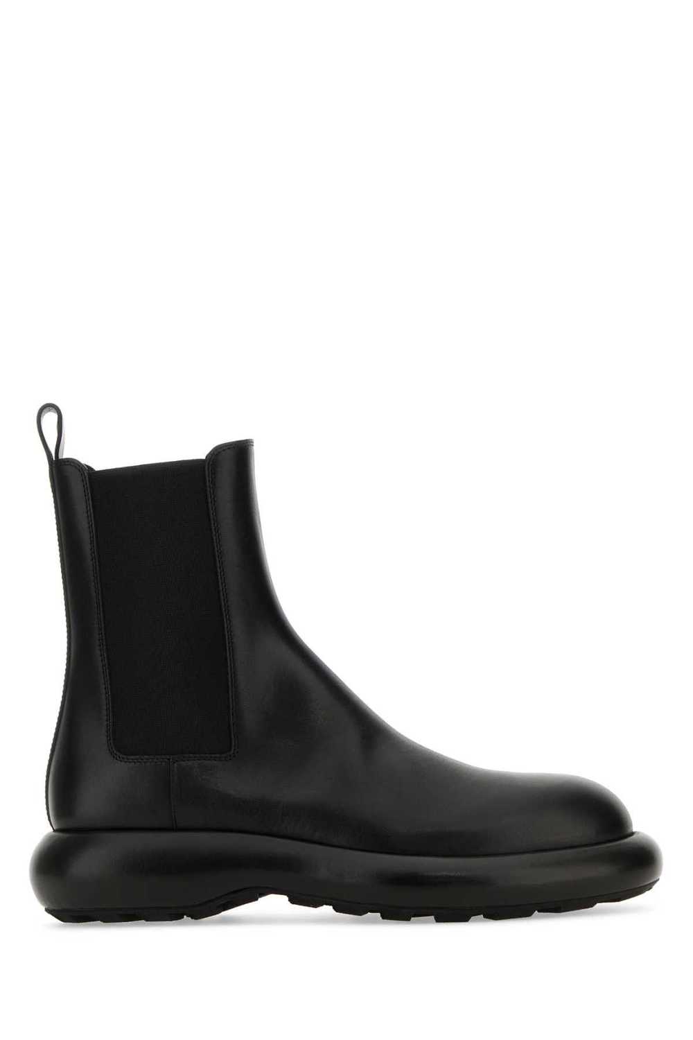 Black Leather Chelsea Ankle Boots - image 1