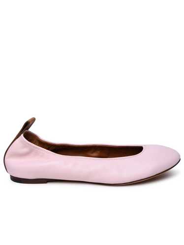 LANVIN Pink Leather Ballet Flats