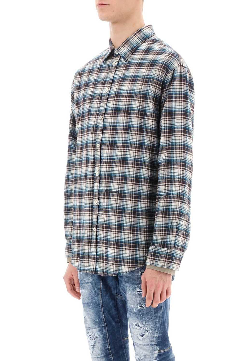 DSQUARED2 Check Shirt With Layered Sleeves - image 4