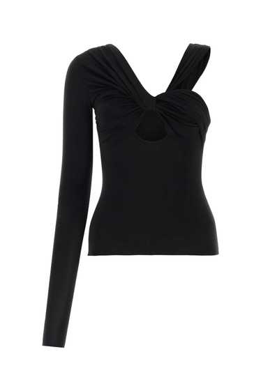 Black Stretch Viscose Top