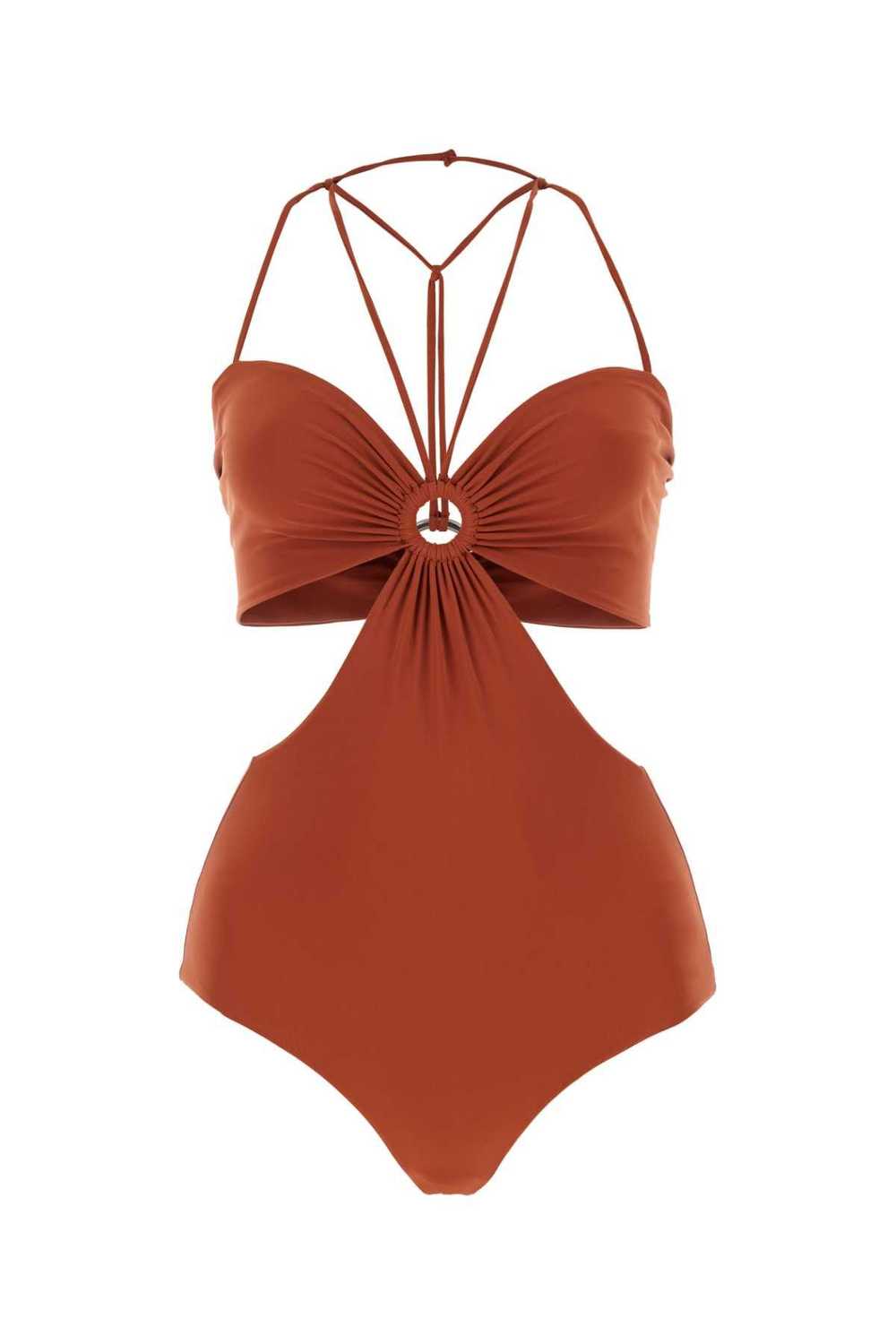 Brick Stretch Polyester Swimsuit - image 1