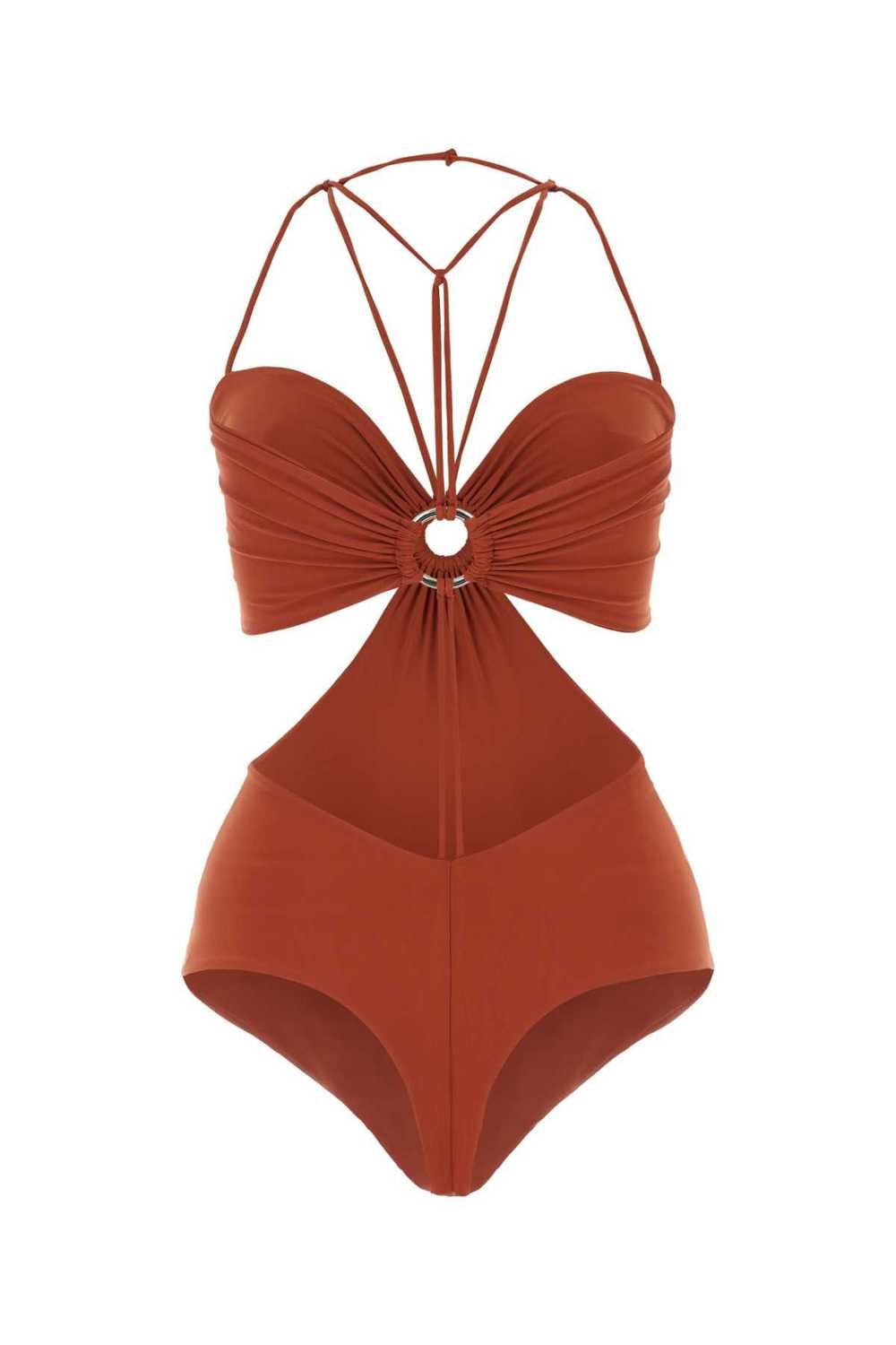 Brick Stretch Polyester Swimsuit - image 2