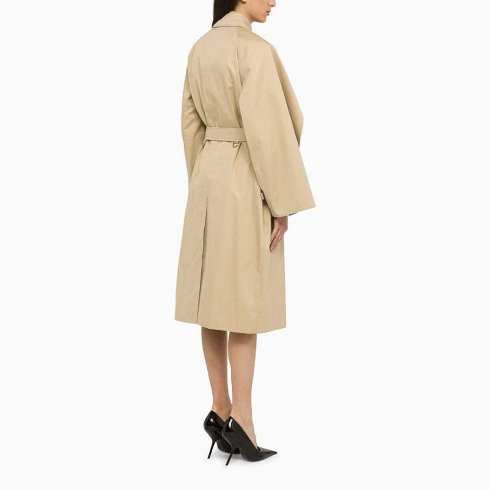 Burberry Honey Cotton Double-Breasted Trench Coat - image 3