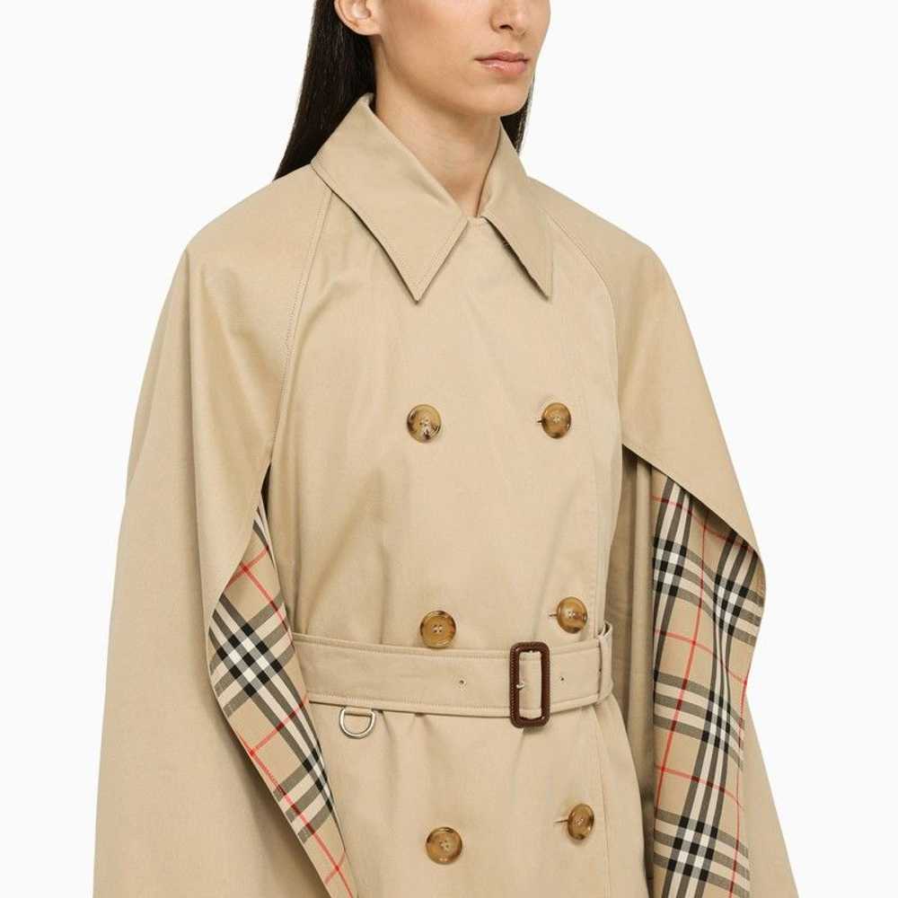 Burberry Honey Cotton Double-Breasted Trench Coat - image 4