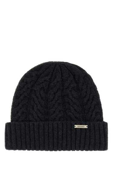 Charcoal Cashmere Beanie Hat - image 1