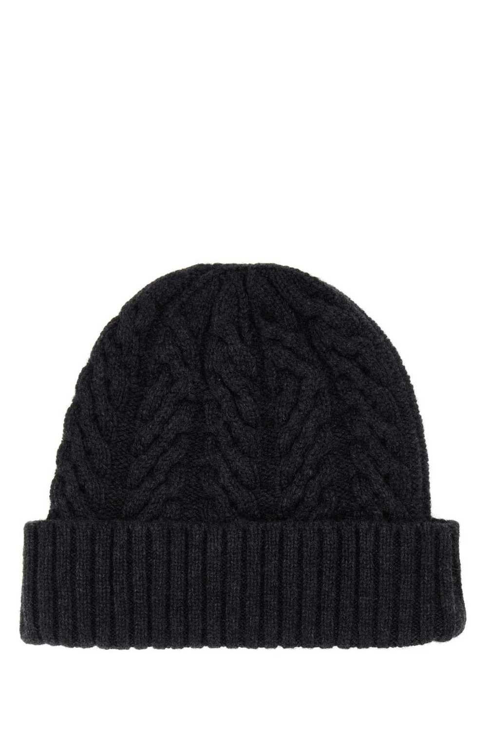 Charcoal Cashmere Beanie Hat - image 2