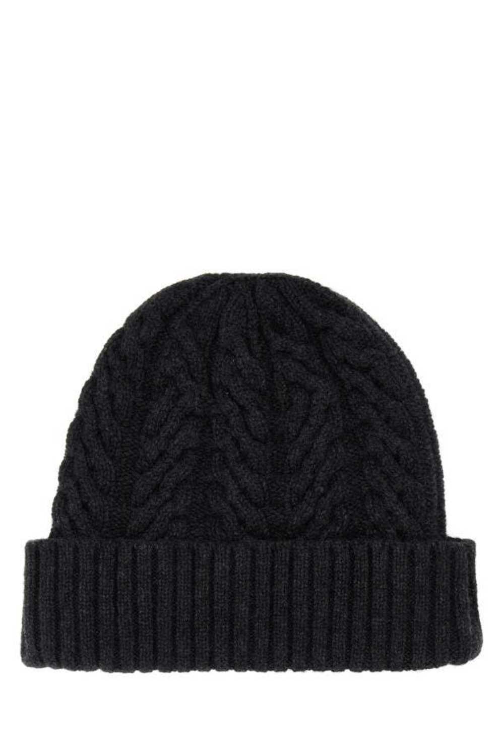 Charcoal Cashmere Beanie Hat - image 4