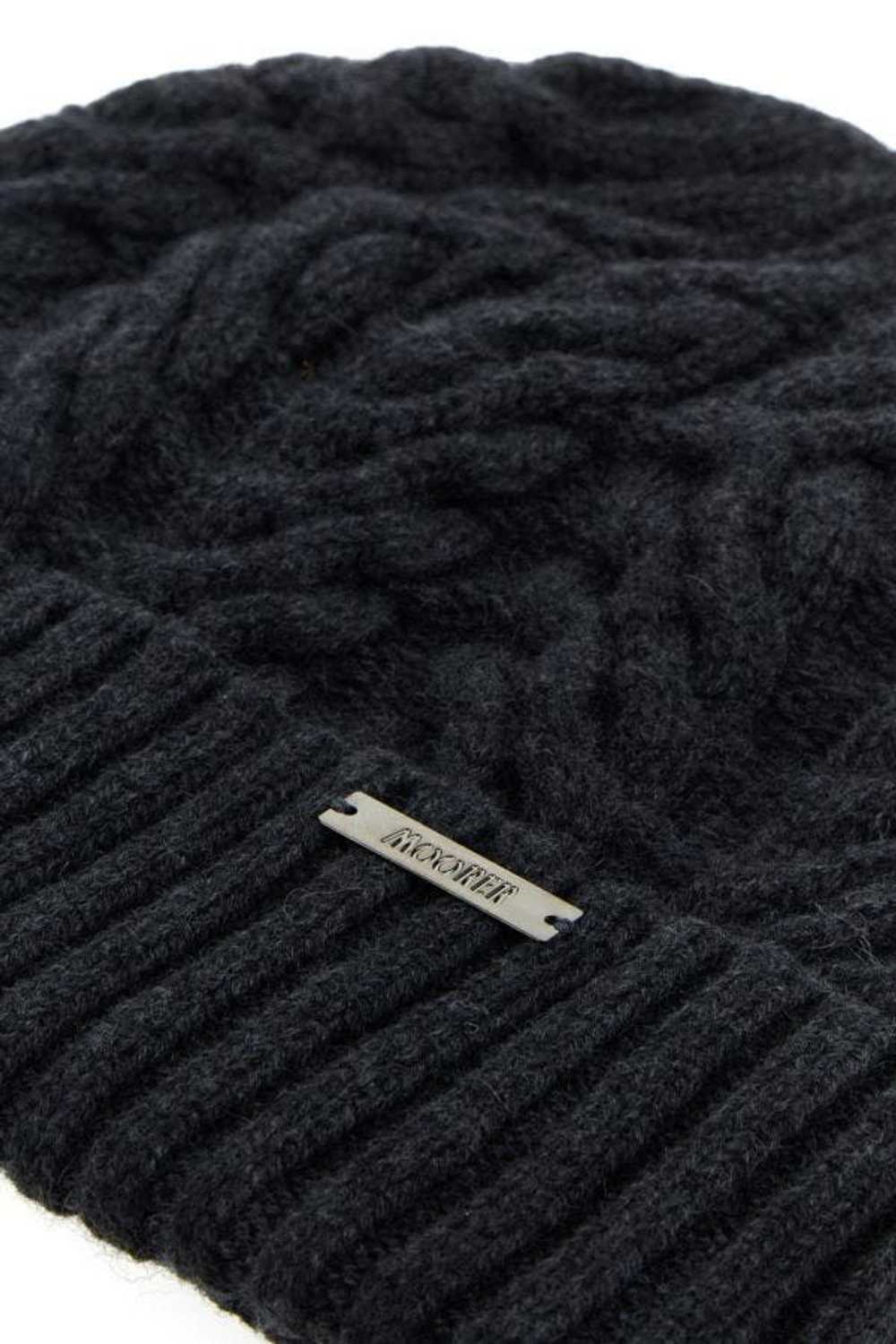 Charcoal Cashmere Beanie Hat - image 5