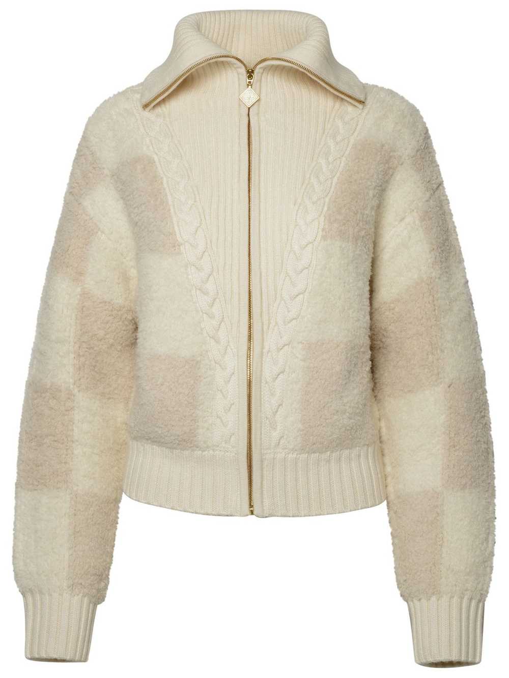 Ivory Wool Blend Sweater - image 1