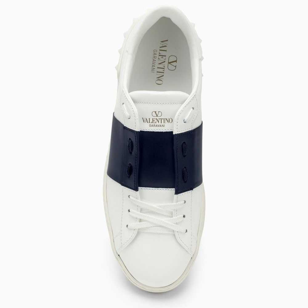 Valentino Garavani White/Marine Blue Open Sneakers - image 3