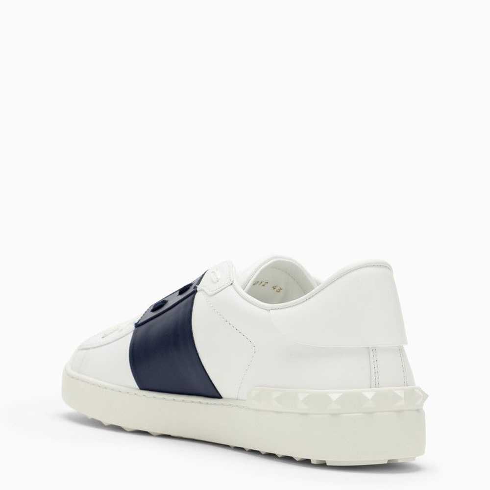 Valentino Garavani White/Marine Blue Open Sneakers - image 4