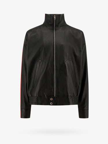 Alexander Mcqueen Man Black Leather Jackets