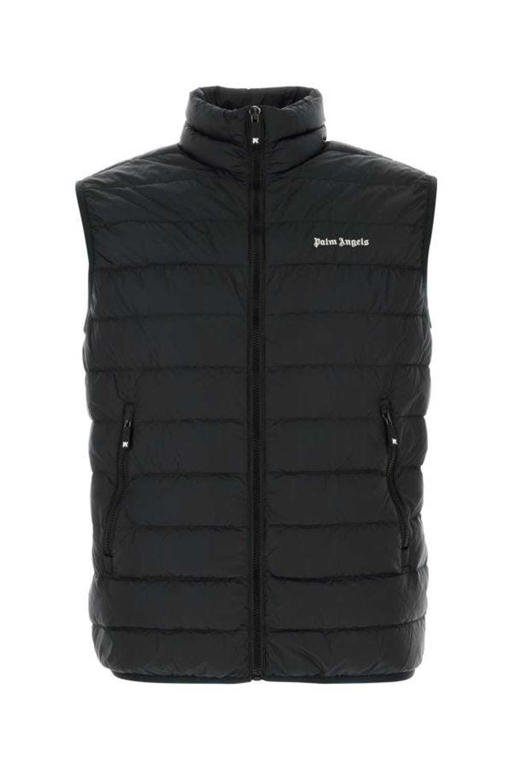 Black Nylon Sleeveless Down Jacket - image 3