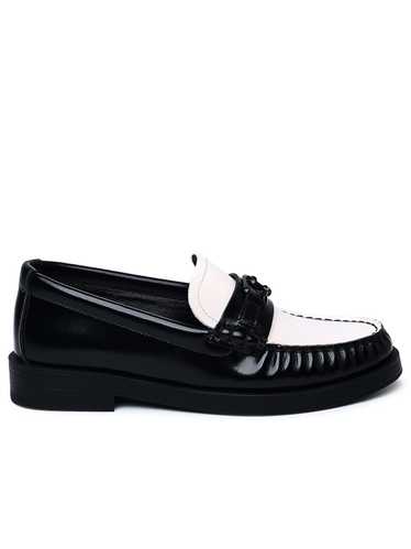 JIMMY CHOO Two-Tone Leather Loafers