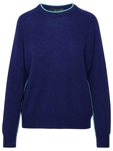 360 CASHMERE 'Claude' Blue Cashmere Sweater