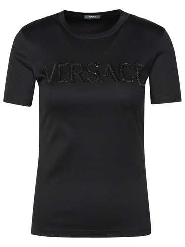 VERSACE Black Cotton T-Shirt