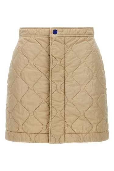 Quilted nylon skirt