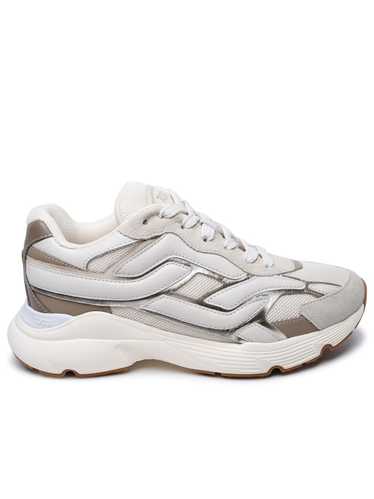 White Leather Blend Sneakers - image 1