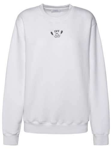 OFF-WHITE White Cotton Sweatshirt