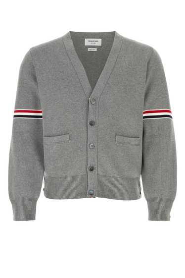 Grey Cotton Milano Stitch Cardigan