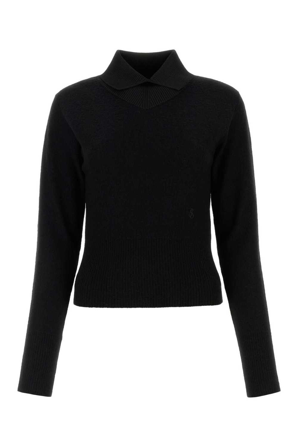 Black Wool Blend Sweater - image 1