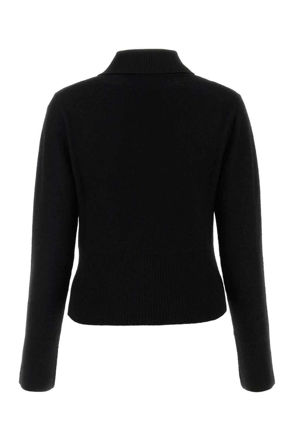 Black Wool Blend Sweater - image 2