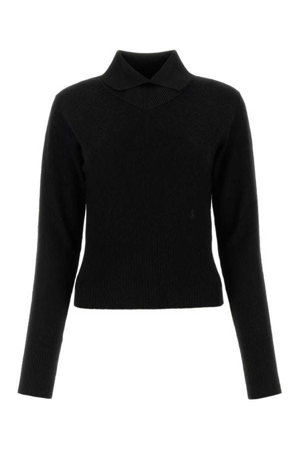 Black Wool Blend Sweater - image 3