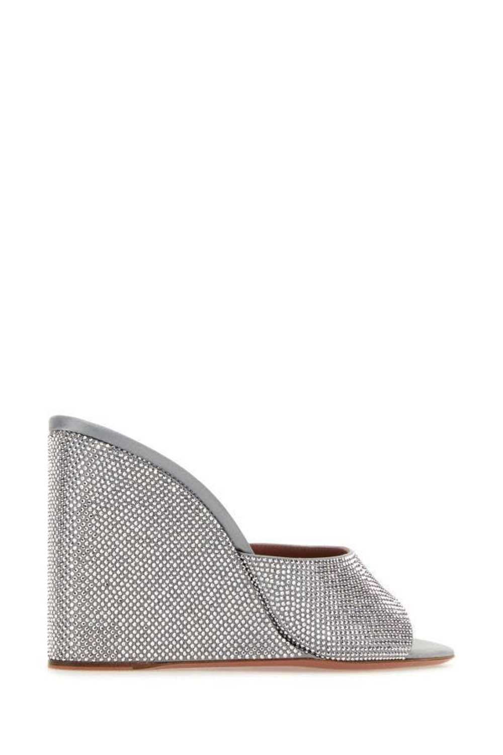 Embellished Satin Lupita Mules - image 5