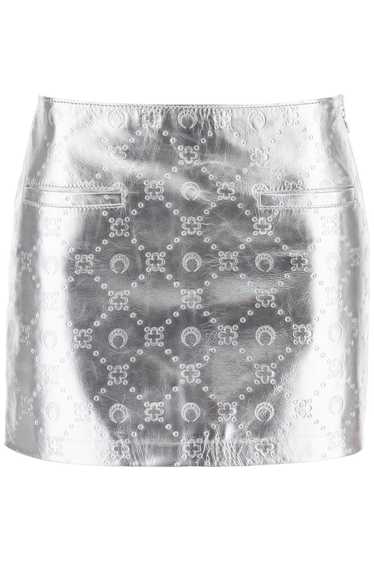 MARINE SERRE Moonogram Mini Skirt In Laminated Le… - image 1