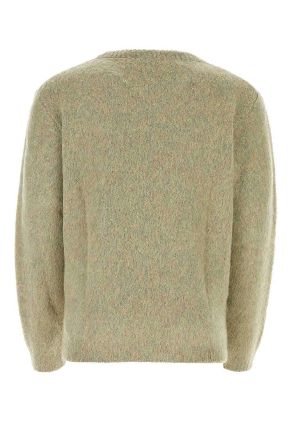 Sage Green Stretch Mohair Blend Sweater - image 2