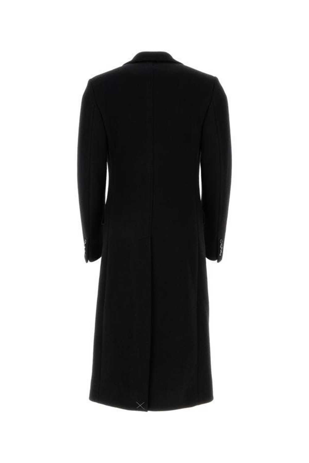 Black Stretch Wool Blend Coat - image 4