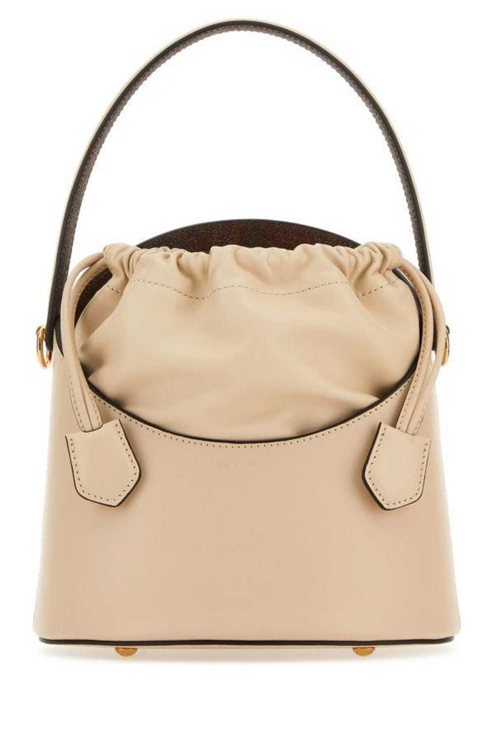 Ivory Leather Saturno Bucket Bag - image 3