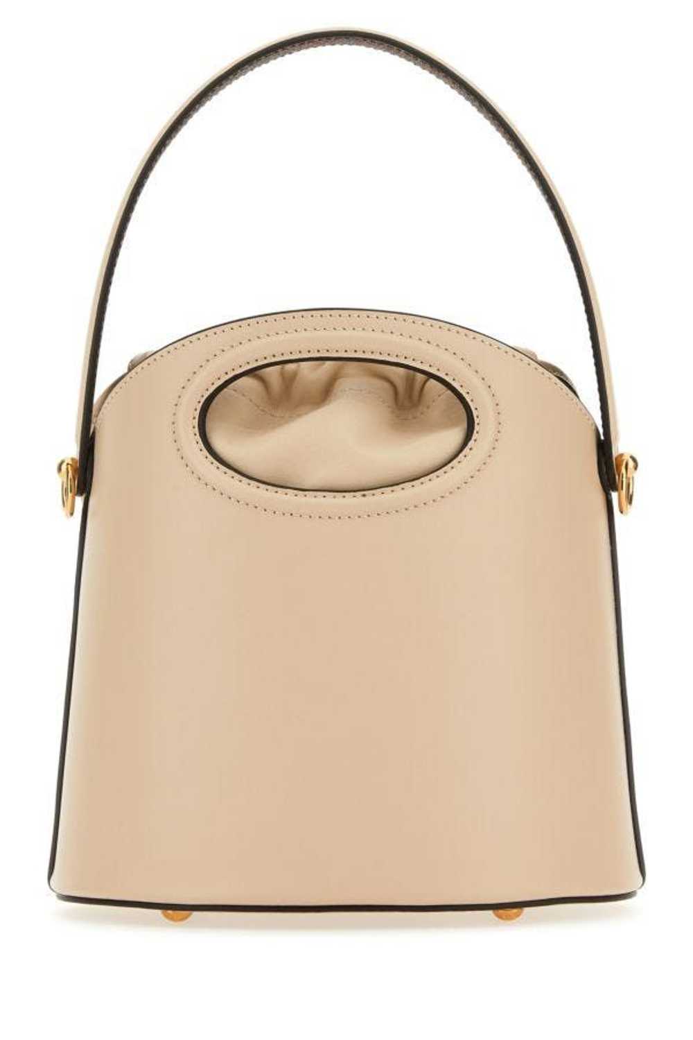 Ivory Leather Saturno Bucket Bag - image 5