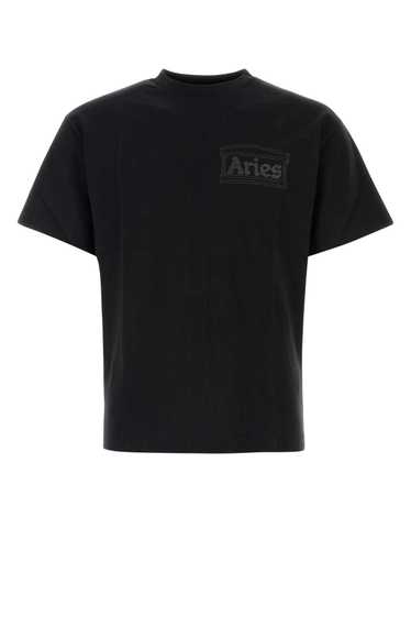 Black Cotton Temple T-Shirt