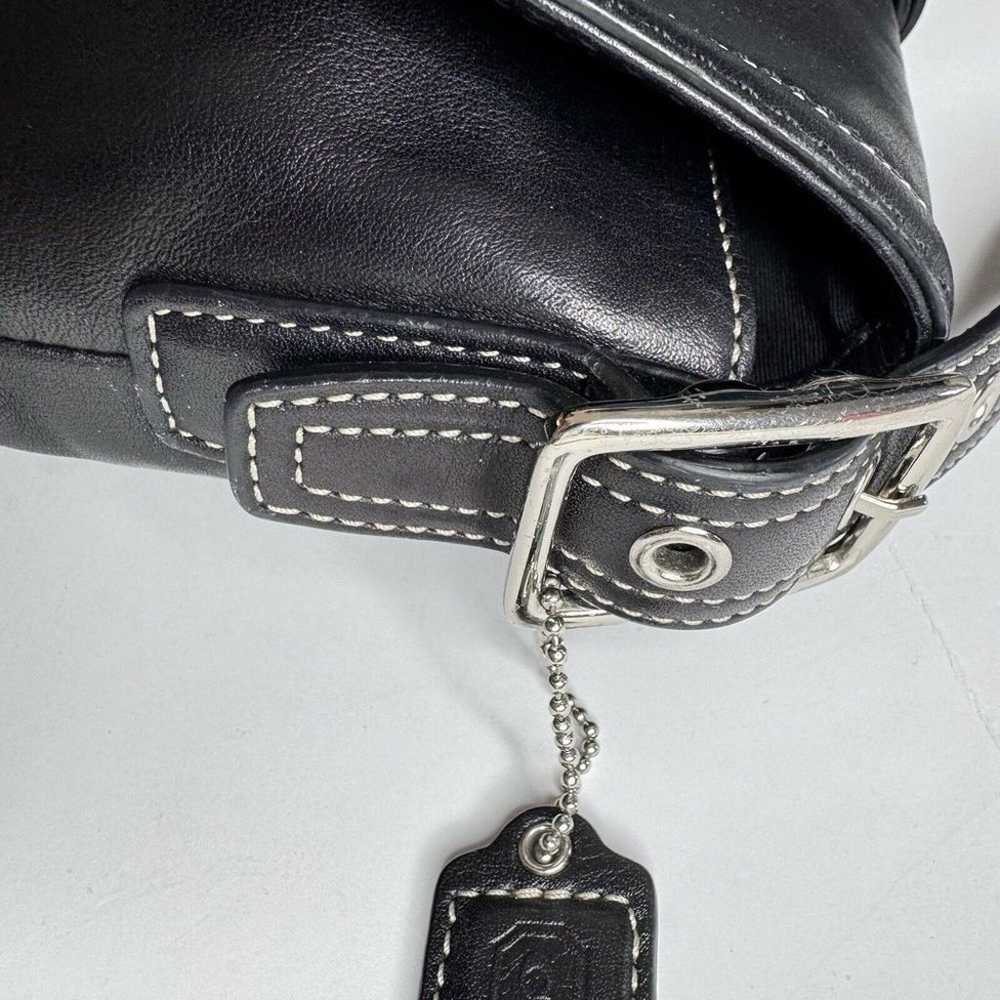 Coach Hampton Black Leather Bag Purse Crossbody Y… - image 6