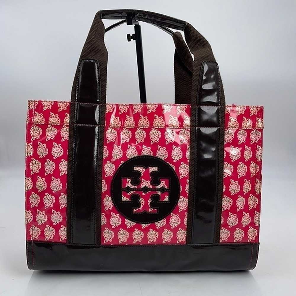 Tory Burch PVC Floral Exterior Tote Bag - image 1