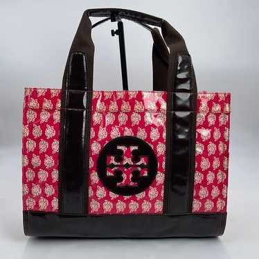 Tory Burch PVC Floral Exterior Tote Bag - image 1