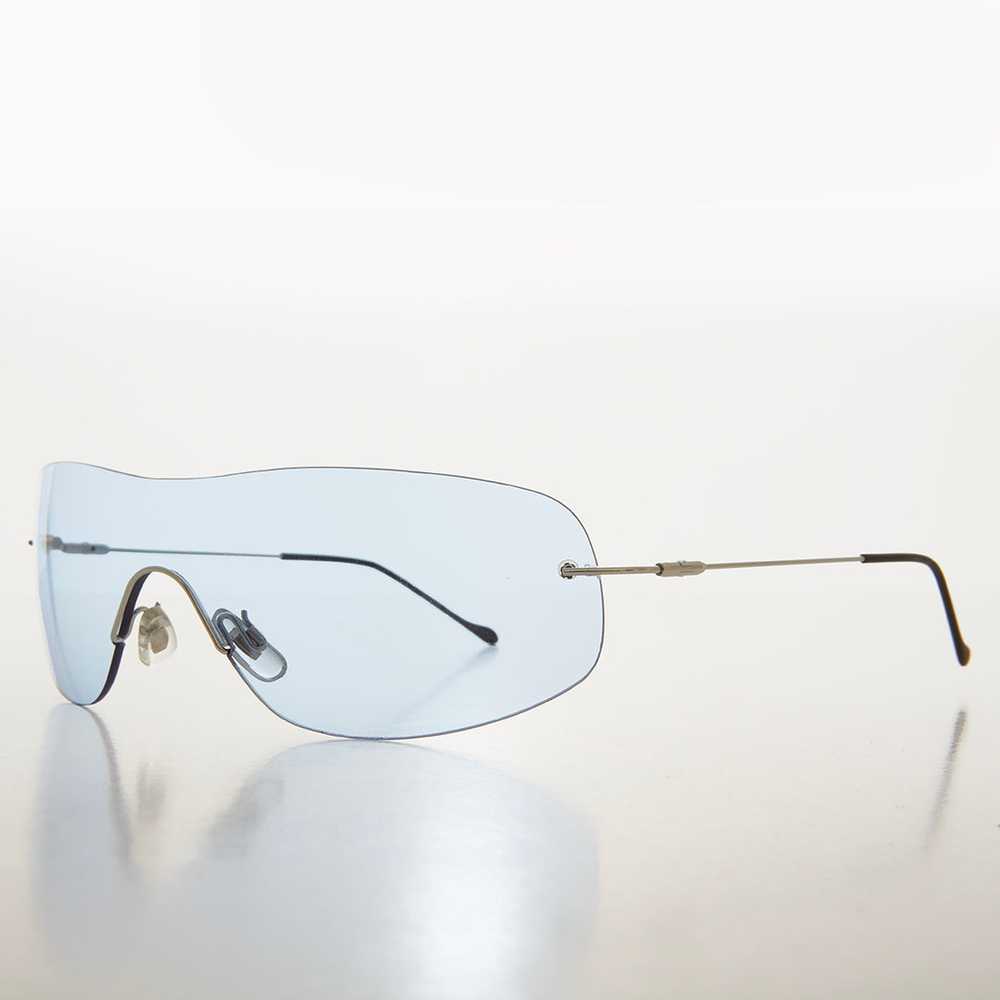 y2k Rimless Shield Sunglasses - Stary - image 10