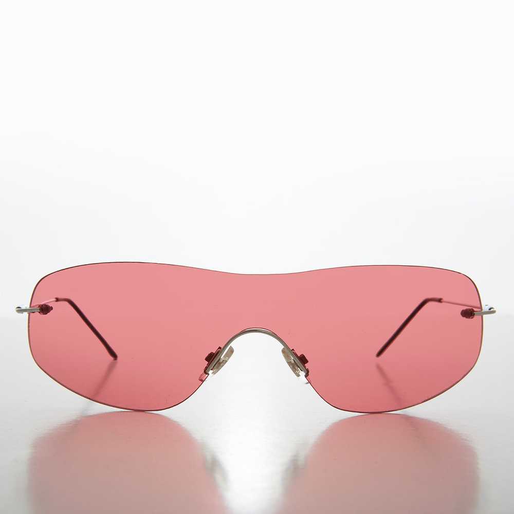 y2k Rimless Shield Sunglasses - Stary - image 11