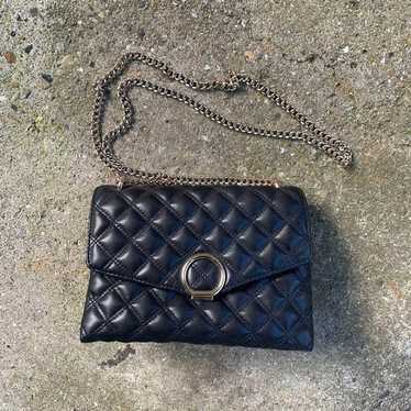 90s Leather Shoulder Bag Y2K Grunge