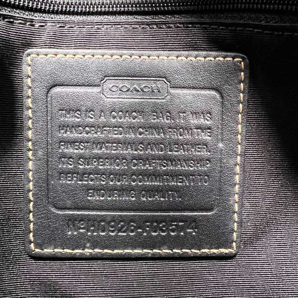 COACH Signature Leather Shoulder Bag J32 - image 8