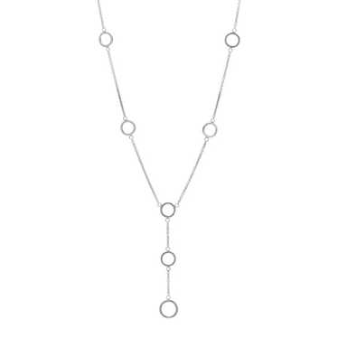 TIFFANY Sterling Silver Circles Lariat Necklace